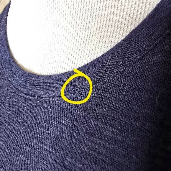 Lucky Brand Embroidered Elephant Wrap Around Navy Blue Tank Top Large - Picture 9 of 9